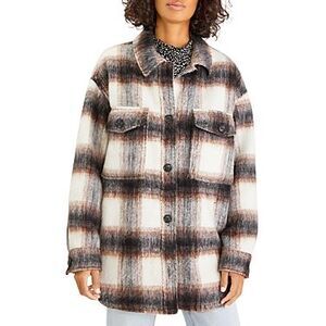 Sanctuary Town Check Shirt Jacket In Folsom - XS